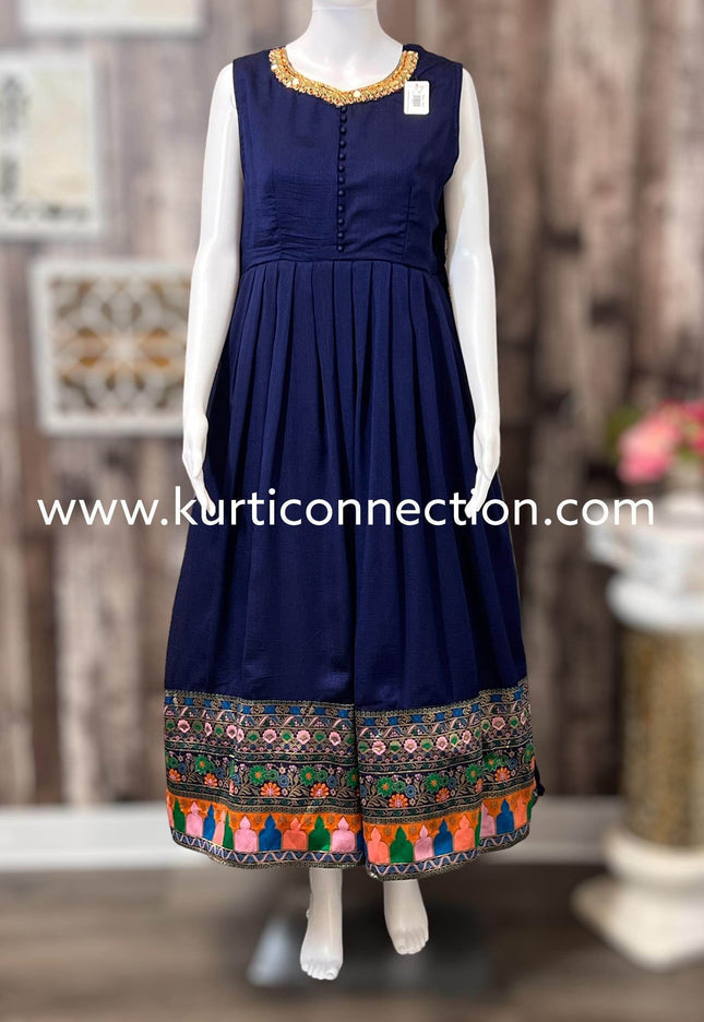 Party wear long kurti - Kurti Connection USA