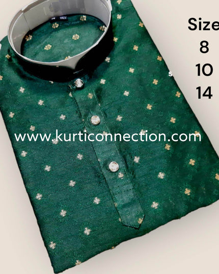 Silk kurta pajaama set for boys - Kurti Connection USA