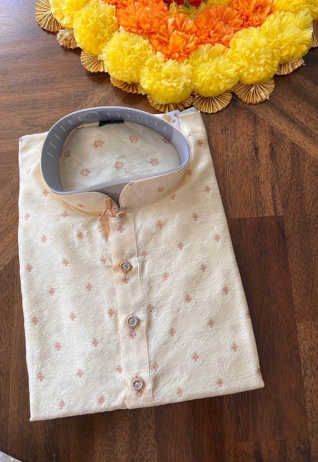 Silk kurta pajama for boys - Kurti Connection USA