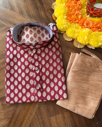 Silk kurta set for boys - Kurti Connection USA