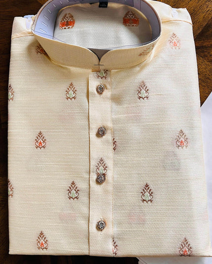 Silk kurta pajama set , Mens kurta pajaama - Kurti Connection USA