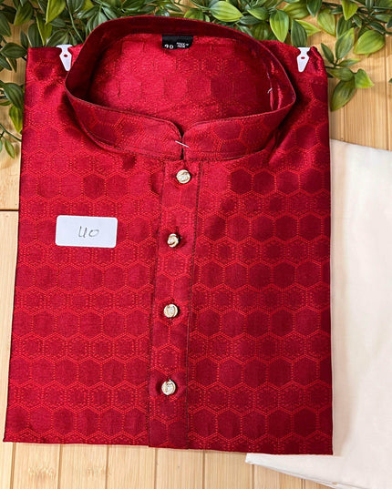 Silk kurta pajaama set - Kurti Connection USA