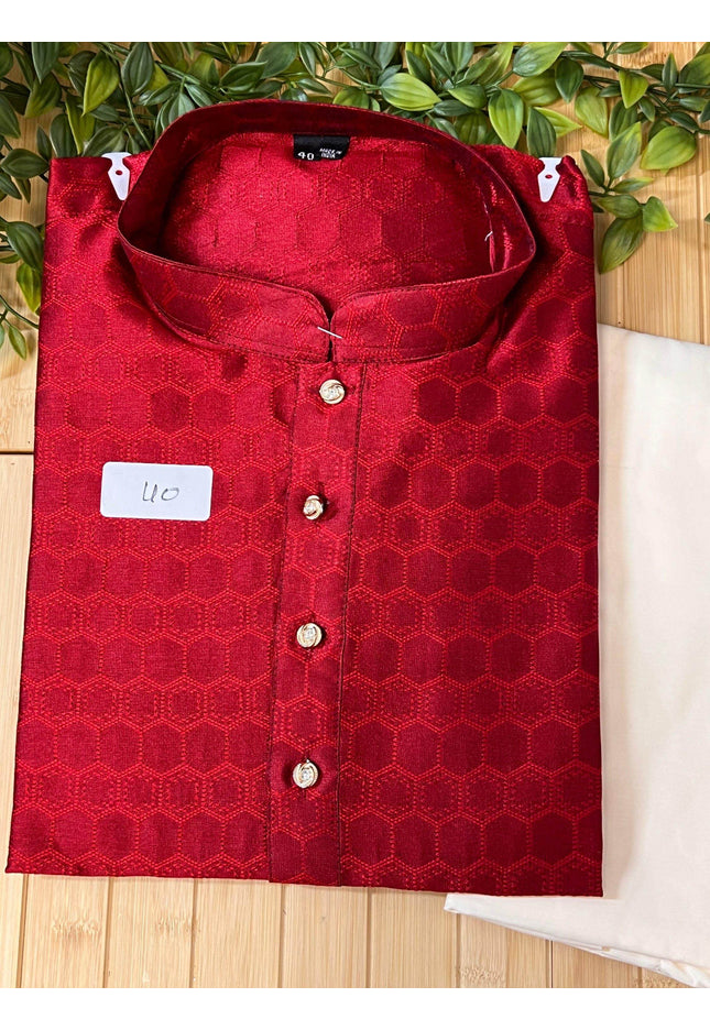 Silk kurta pajaama set - Kurti Connection USA