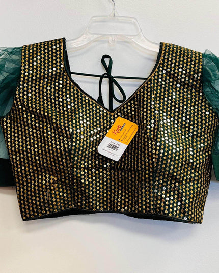 sequin blouse , readymade blouse - Kurti Connection USA