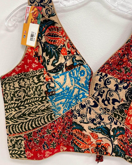 Multi color blouse - Kurti Connection USA