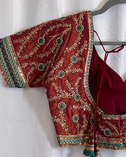 Silk blouse - Kurti Connection USA