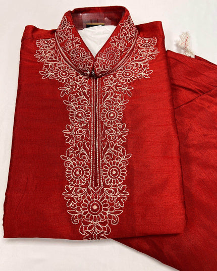 Size 46/ silk kurta pajaama set - Kurti Connection USA