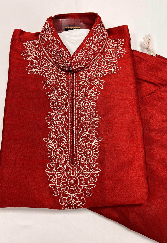 Size 46/ silk kurta pajaama set - Kurti Connection USA