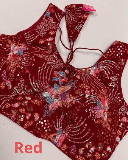 Velvet blouses - Kurti Connection USA