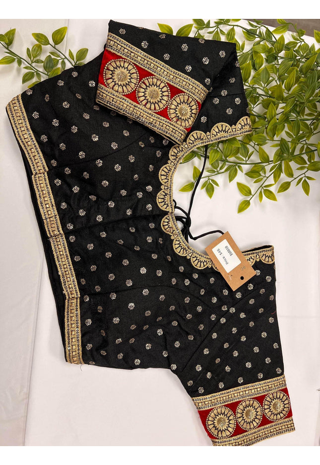 Black blouse | readymade blouse - Kurti Connection USA