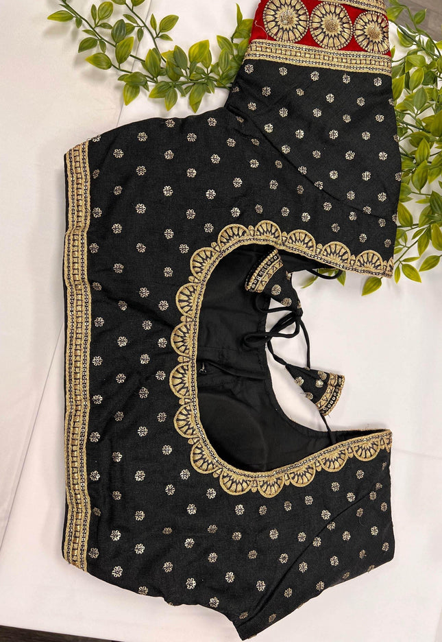 Black blouse | readymade blouse - Kurti Connection USA