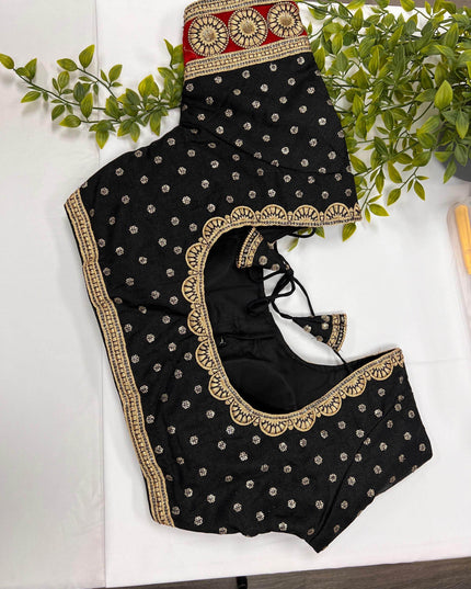 Black blouse | readymade blouse - Kurti Connection USA