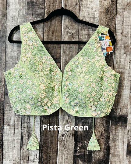 Heavy sequin work blouses - Kurti Connection USA