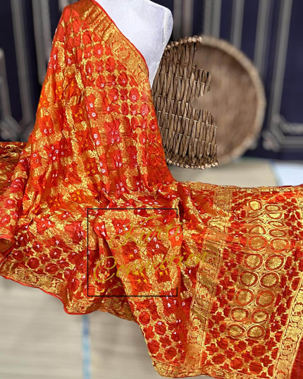 Bandhani silk dupatta - Kurti Connection USA