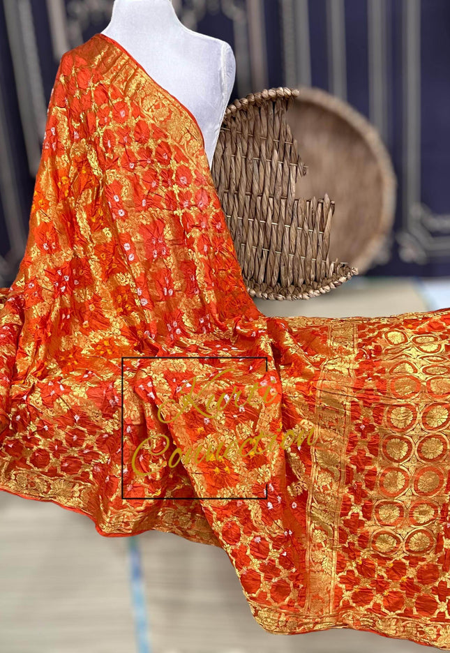 Bandhani silk dupatta - Kurti Connection USA
