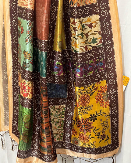 Silk dupatta | printed dupatta - Kurti Connection USA