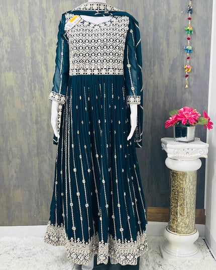 Party wear long kurti - Kurti Connection USA