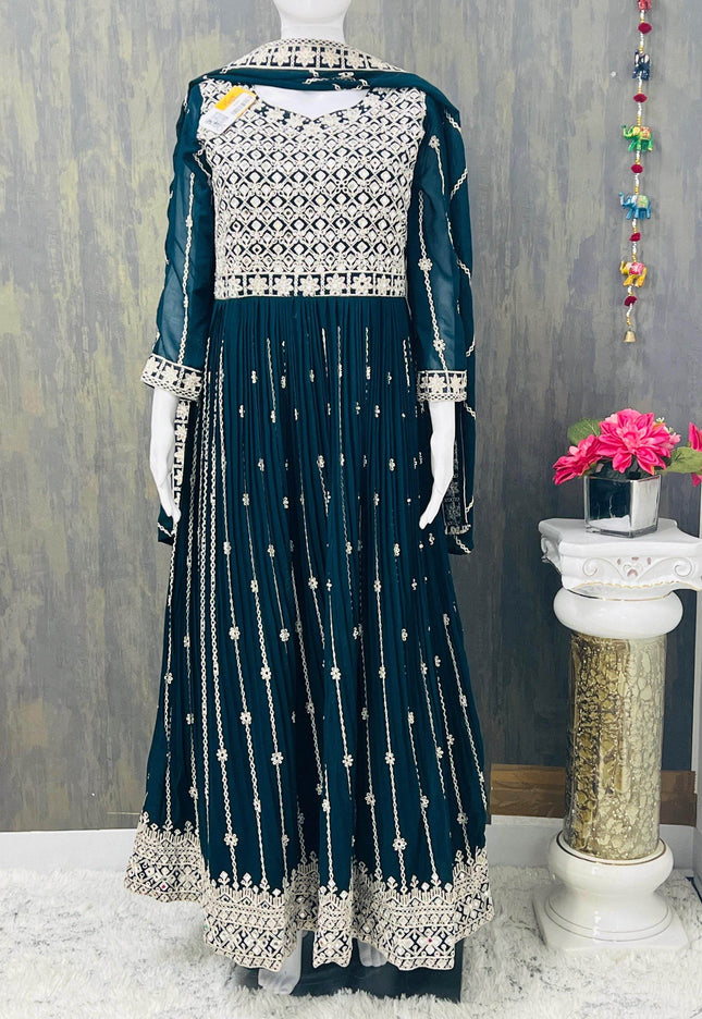Party wear long kurti - Kurti Connection USA