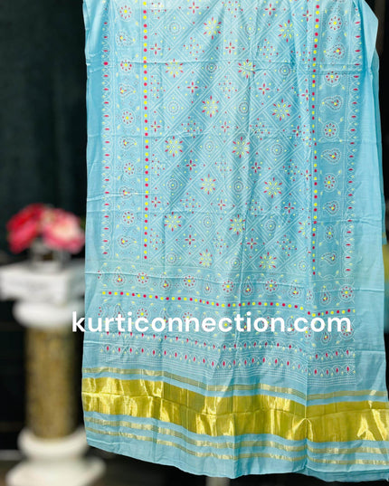 Gajji silk dupatta : color options available - Kurti Connection USA