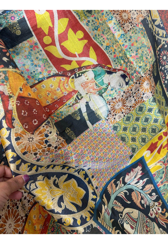 Kalamkari print dupatta - Kurti Connection USA