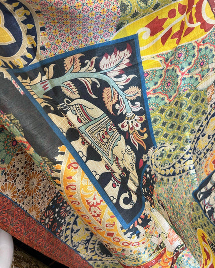 Kalamkari print dupatta - Kurti Connection USA