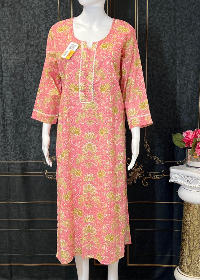 Cotton kurti | printed cotton kurti | Indian salwar suit - Kurti Connection USA