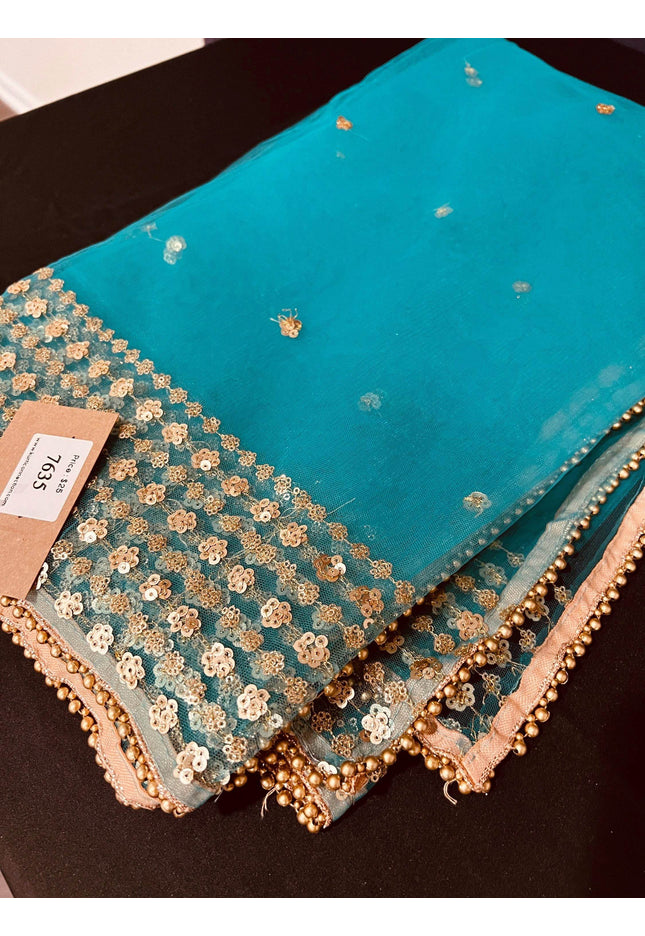 7635 Party wear dupatta - Kurti Connection USA