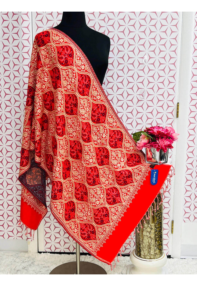Woolen dupatta | pashmina shawl - Kurti Connection USA
