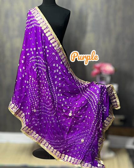 Bandhani dupattas with gota patti work - Kurti Connection USA