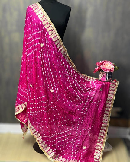 Bandhani dupattas with gota patti work - Kurti Connection USA