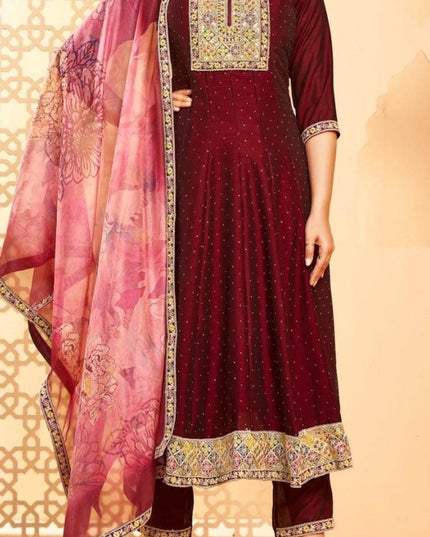 Silk kurti set | salwar suit - Kurti Connection USA