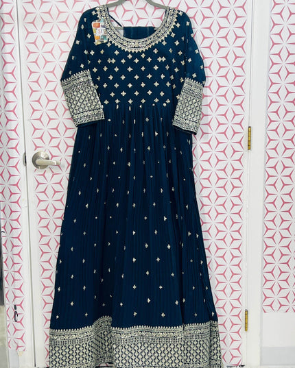 Party wear long kurti set - Kurti Connection USA