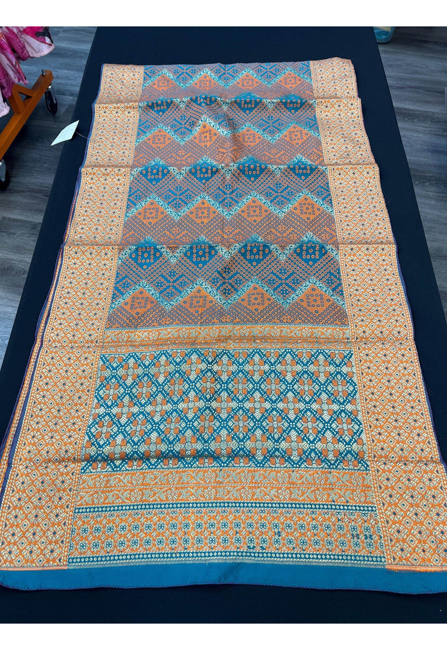 Weaving silk dupatta - Kurti Connection USA