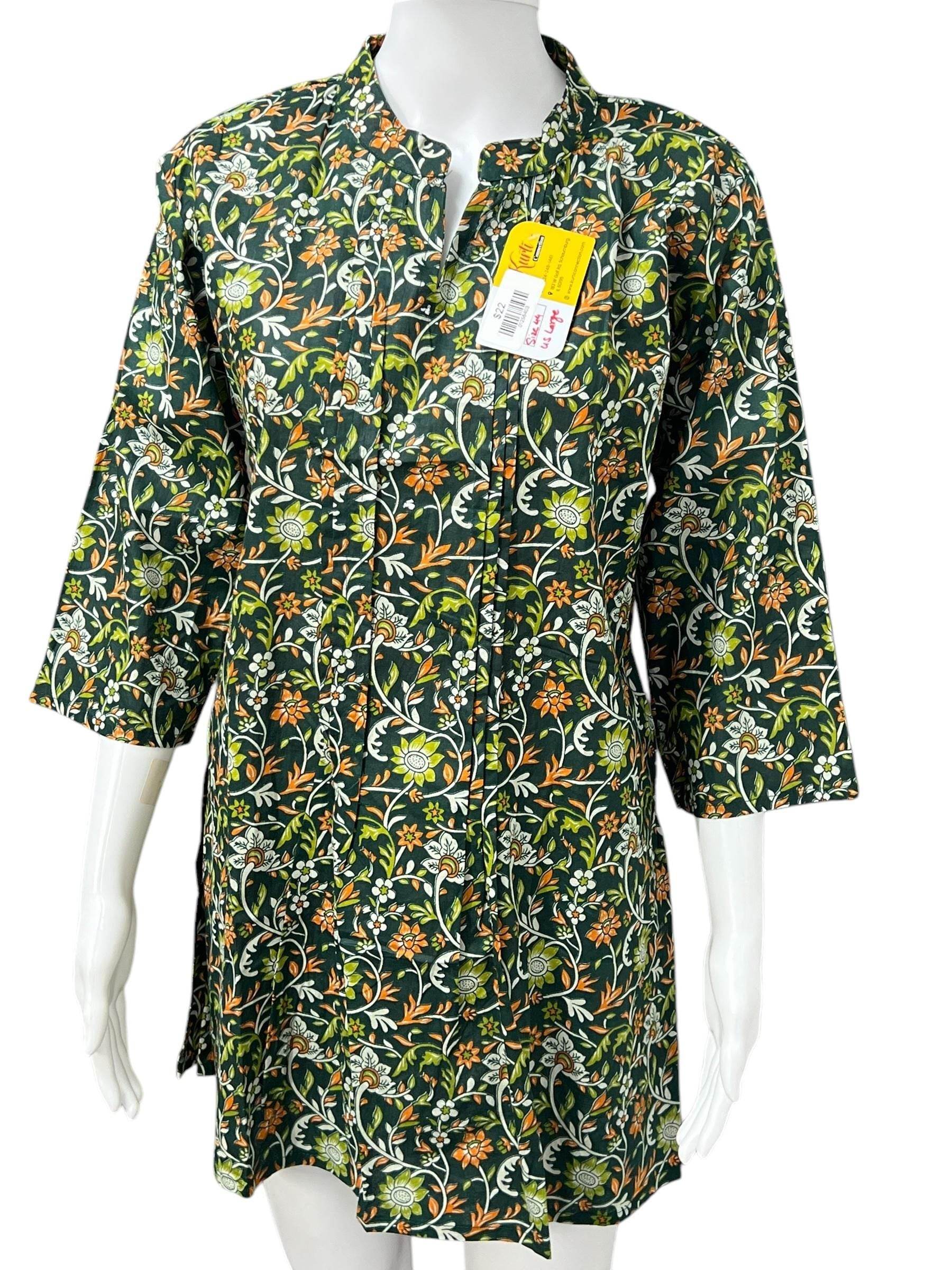 Cotton Short Kurti - Kurti Connection USA