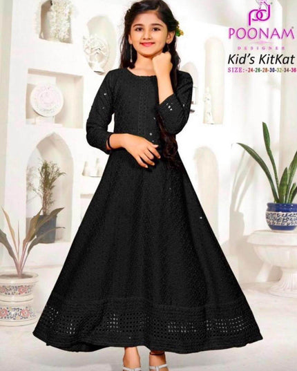 Chikankari Kurti for young girls - Kurti Connection USA