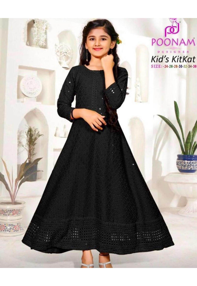 Chikankari Kurti for young girls - Kurti Connection USA