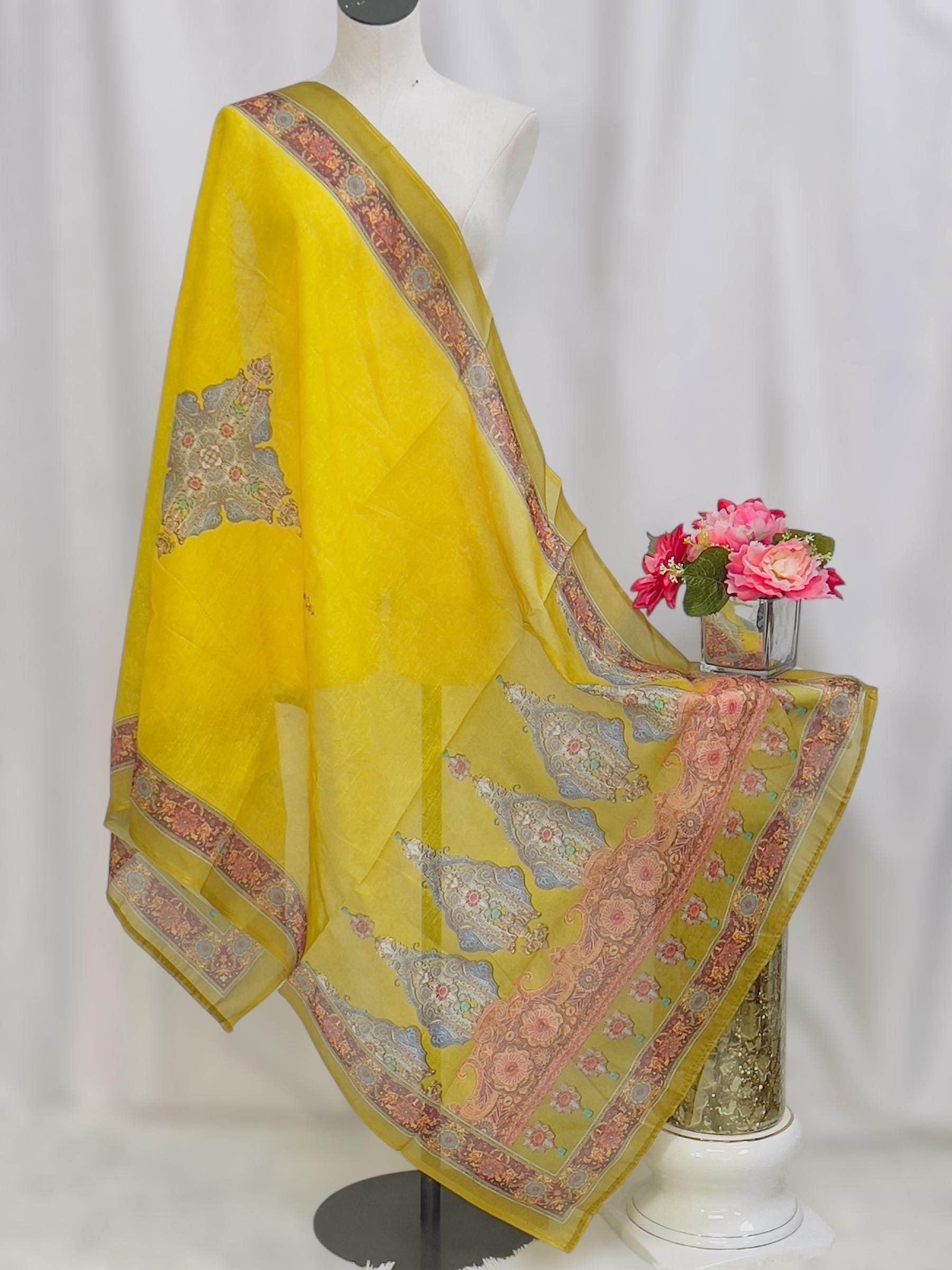 Digital print dupatta - Kurti Connection USA
