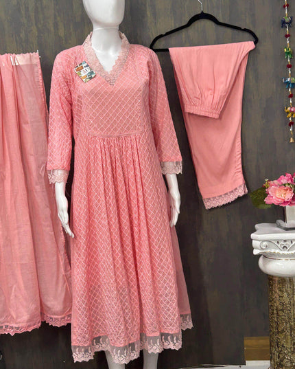 Cotton Kurti pant set - Kurti Connection USA