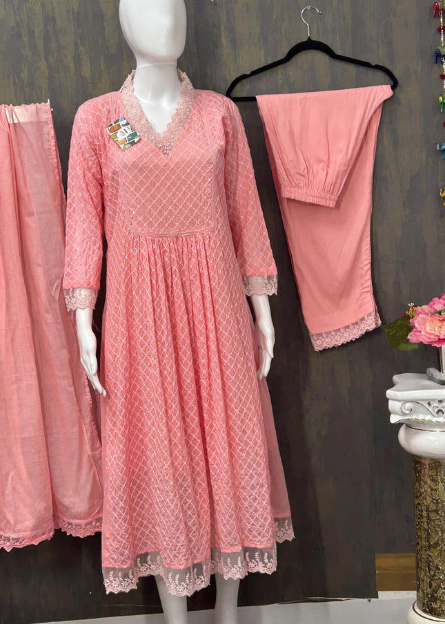 Cotton Kurti pant set - Kurti Connection USA