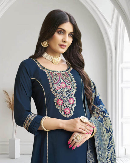 Silk Kurti pant set | party wear Kurti set - Kurti Connection USA