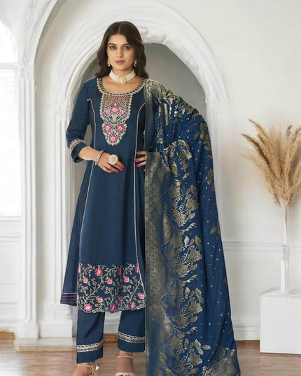 Silk Kurti pant set | party wear Kurti set - Kurti Connection USA