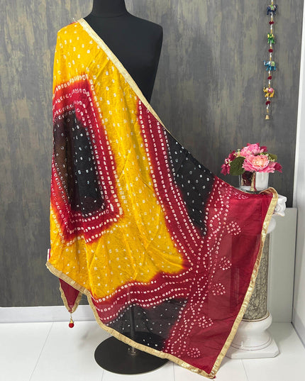 Bandhani dupatta - Kurti Connection USA
