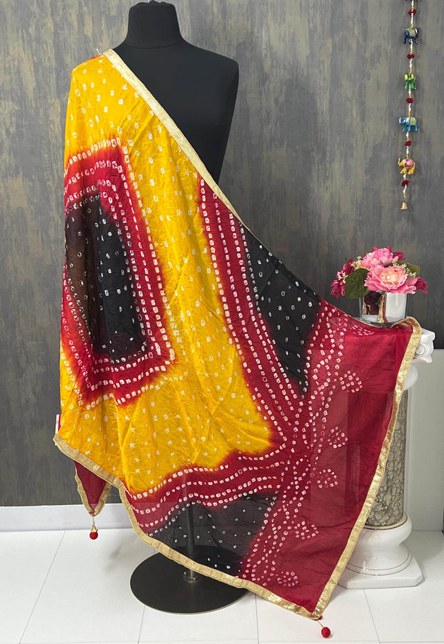 Bandhani dupatta - Kurti Connection USA