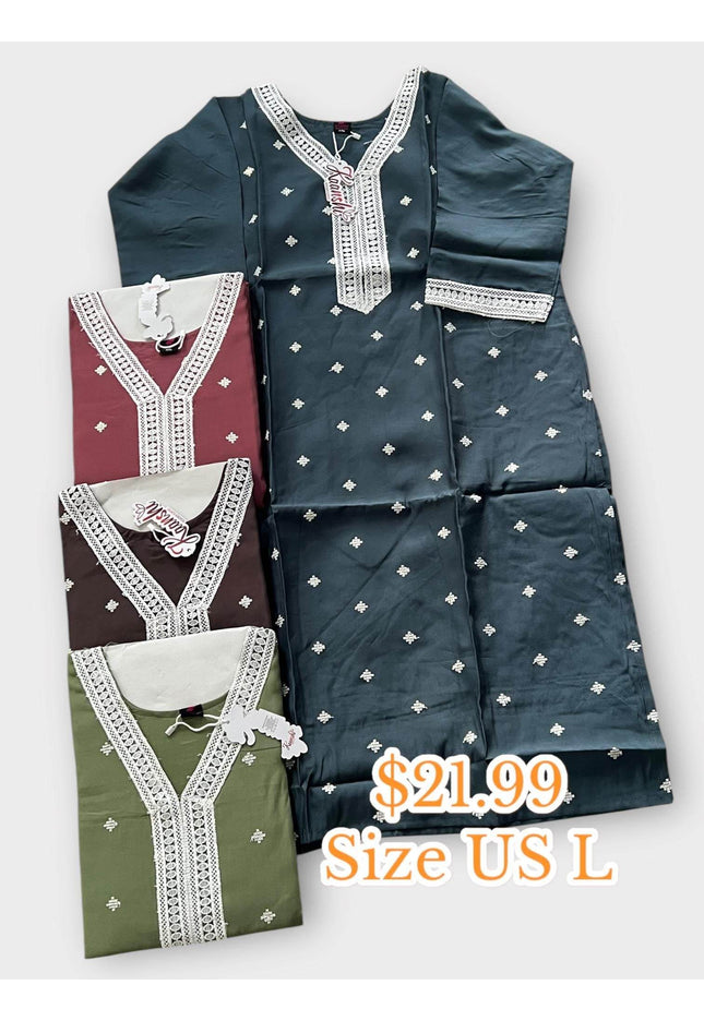 Silk cotton Kurti with full lining - Kurti Connection USA