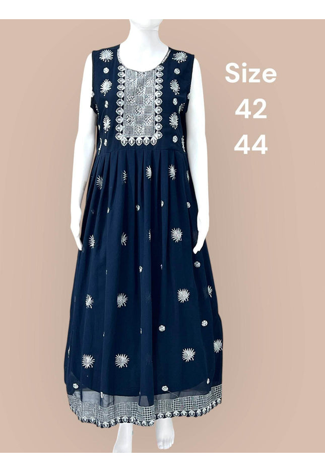 Georgette long Kurti - Kurti Connection USA