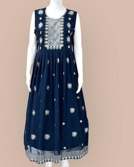 Georgette long Kurti - Kurti Connection USA