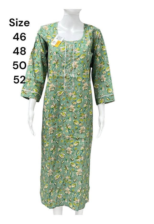 Mulmul cotton Kurti - Kurti Connection USA