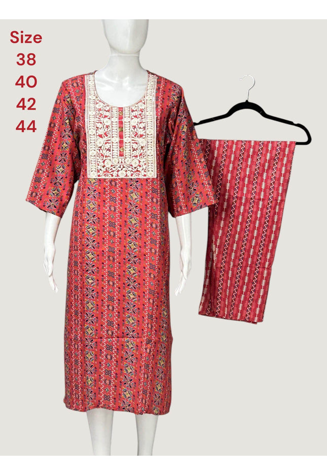 Cotton Kurti pant set - Kurti Connection USA