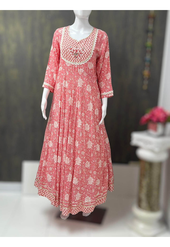 Cotton long Kurti - Kurti Connection USA