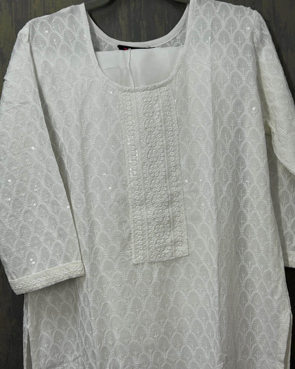 White Kurti set - Kurti Connection USA